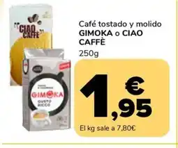 Supeco GIMOKA O CIAO CAFFÈ Café tostado y molido oferta
