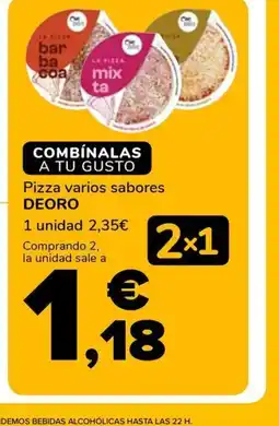 Supeco DEORO Pizza varios sabores oferta