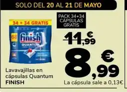 Supeco FINISH Lavavajillas en cápsulas Quantum oferta