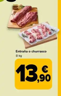 Supeco Entraña o churrasco oferta