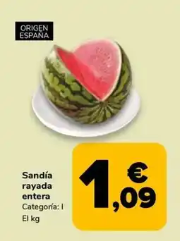 Supeco Sandía rayada entera oferta