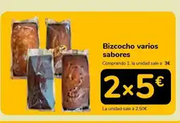 Supeco Bizcocho varios sabores oferta