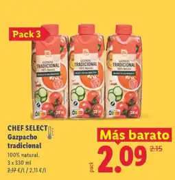 Lidl CHEF SELECT Gazpacho tradicional oferta