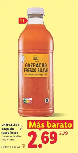 Lidl CHEF SELECT Gazpacho suave fresco oferta
