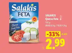 Lidl SALAKIS Queso Feta oferta