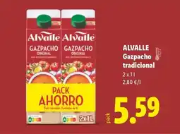 Lidl ALVALLE Gazpacho tradicional oferta