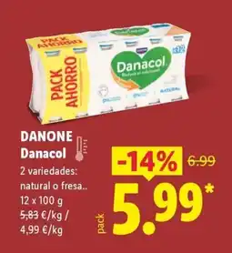 Lidl DANONE Danacol oferta