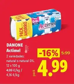 Lidl DANONE Actimel oferta