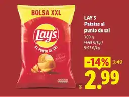 Lidl LAY'S Patatas al punto de sal oferta