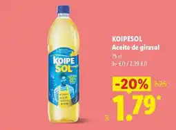 Lidl KOIPESOL Aceite de girasol oferta