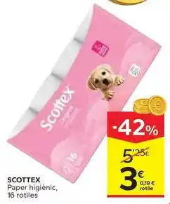 Caprabo Scottex - paper higienic oferta