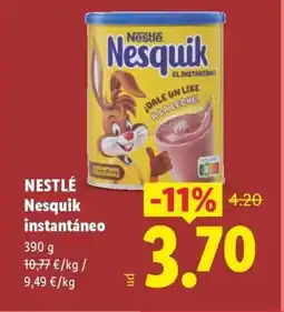 Lidl NESTLÉ Nesquik instantáneo oferta