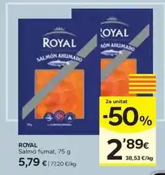 Caprabo Royal - salmo fumat oferta
