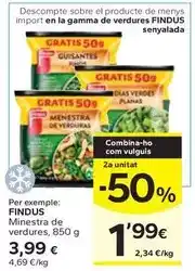 Caprabo Findus - minestra de verdures oferta