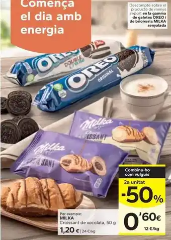 Milka - croissant de xocolata
