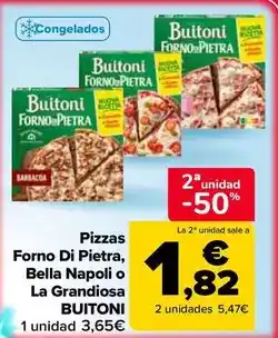 Carrefour Market Buitoni - pizzes forno di pietra, bella napoli o la grandiosa oferta