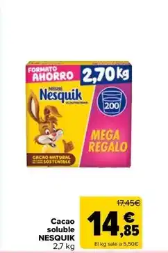 Carrefour Market Nesquik - cacau soluble oferta