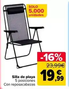 Carrefour Silla de playa oferta