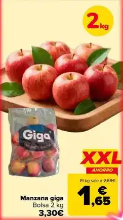 Carrefour Giga - manzana oferta