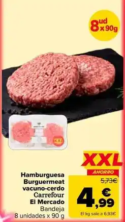 Carrefour Carrefour el mercado - hamburguesa burguermeat vacuno-cerdo oferta