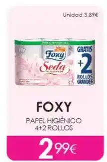 Muchas Perfumerías Foxy - papel higienico oferta