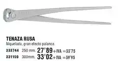 Optimus Tenaza rusa oferta