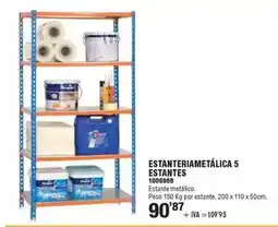 Optimus Estanteríametalica 5 estantes oferta