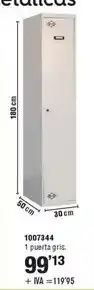Optimus Vestuario y taquillas metalicas 1007344 oferta