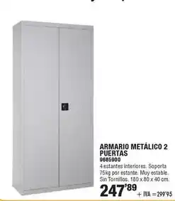 Optimus Armario metalico 2 puertas oferta