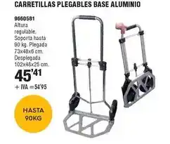 Optimus Carretillas plegables base aluminio oferta