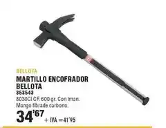 Optimus Bellota - martillo encofrador oferta