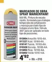 Optimus Marcador de obra spray markerpaint oferta