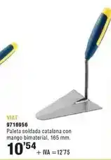 Optimus Viat - paleta soldada catalana con mango bimaterial oferta