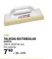 Optimus Rubi - talocha rectangular oferta
