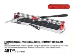 Optimus Cortador manual profesional speed-92 magnet con maleta oferta