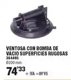 Optimus Ventosa con bomba de vacio superficies rugosas oferta