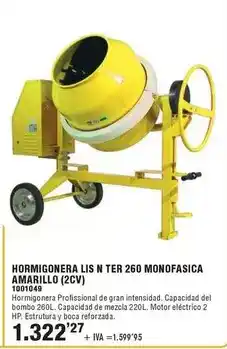 Optimus Hormigonera lis n ter 260 amarillo (2cv) oferta