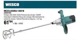 Optimus Wesco - mezcladora 1400 w oferta