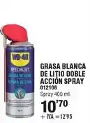 Optimus Wd-40 - grasa blanca de litio doble accion spray oferta