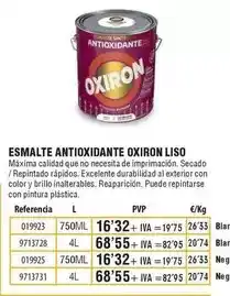 Optimus Oxiron - esmalte antioxidante liso oferta