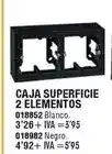 Optimus Caja superficie 2 elementos oferta