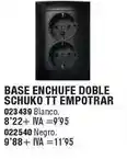 Optimus Base enchufe doble schuko tt empotrar oferta
