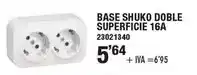 Optimus Base shuko doble superficie 16a oferta