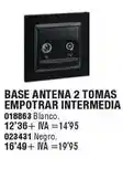Optimus Base antena 2 tomas empotrar intermedia oferta