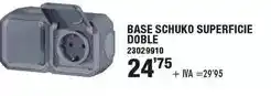 Optimus Base schuko superficie doble oferta