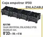 Optimus Caja universal enlazable ip30 oferta