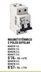 Optimus Magnetotermico 2 polos bipolar oferta