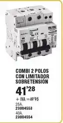 Optimus Combi 2 polos con limitador sobretensión oferta