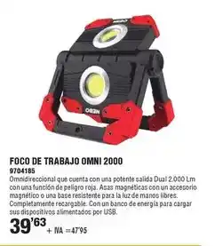Optimus Foco de trabajo omni 2000 oferta
