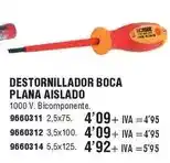 Optimus Destornillador boca plana aislado oferta